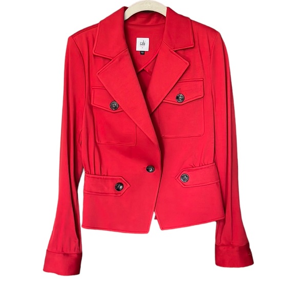 Jackets & Blazers - CAbi red blazer SIZE 2–EUC - P2p-16inch